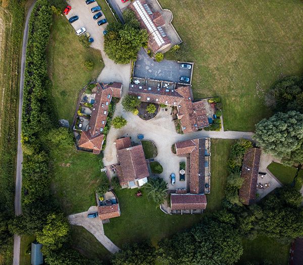 aerial drone filming of property